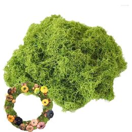 Flores decorativas Moss Green Fake Craft 100g para proyectos de bricolaje para acuarios de fabricación artificial de colores transpirables