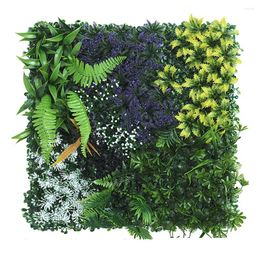 Fleurs décoratives en plastique vert pelouse décoration de fleurs de 50 x 50 cm, la taille ajoute belle à votre salon et café