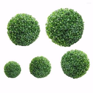 Decoratieve Bloemen Groen Plastic Plant Bal Decoratie Thuis Outdoor Bruiloft Planten Gras