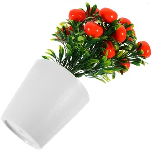 Fleurs décoratives verdure décor artificiel Orange fausses plantes en pot décorations Mini bonsaï ornements bureau