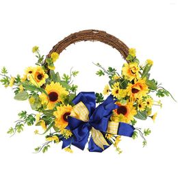 Decoratieve bloemen halfbedekte zachte slinger voor voordeur buitenshuis raam decoratie kunstmatige bloem zomer kransen decor accessoires