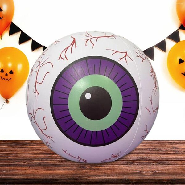 Flores decorativas Halloween globo ocular inflable LED ilumina la decoración impermeable PVC Control remoto sangres