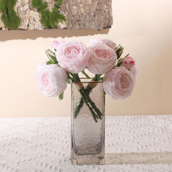 Flores decorativas mano hidratante rosa simulación paquete té interior conjunto decoración pografía Prop