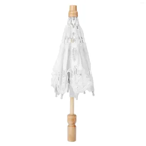 Flores decorativas para paraguas hecho a mano material de tela de seda flor de encaje único elegancia cómoda sala de estar para casa
