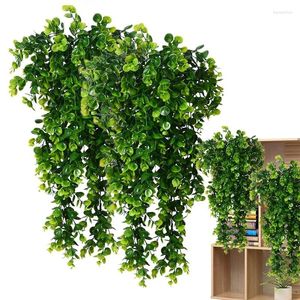 Fleurs décoratives suspension les plantes artificielles intérieure 32 2pcs 80cm faux verdure faux pour plante de maison murale