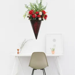 Decoratieve Bloemen Opknoping Mand Simulatie Rose Vine Strip Woonkamer Zijde Bloem Wanddecoratie Planter Voordeur Kunstmatige Plastic