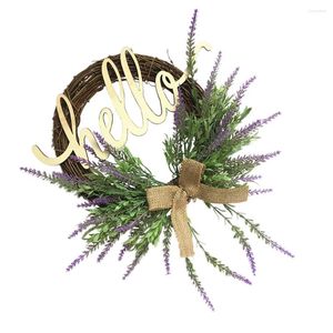 Decoratieve bloemen Hallo lavendelslinger 14 inch gesimuleerd Versier huishoudelijke decoratie