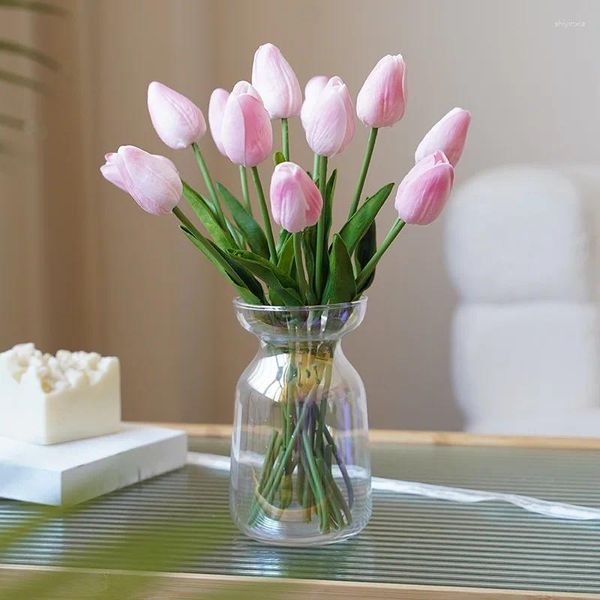 Fleurs décoratives High End Touch Hydrating Tulip Simulat Flower Props Access