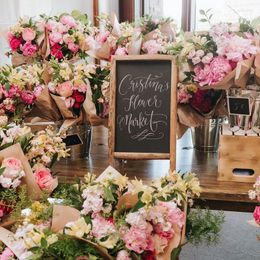 Fleurs décoratives de haute qualité belle Rose pivoine artificielle Bouquet de soie maison fête printemps Mariage décoration Mariage fausse fleur