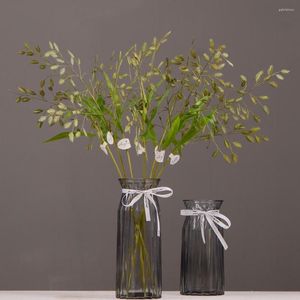 Fleurs décoratives Branches de feuilles de haute qualité en plastique fausses plantes artificielles herbes bricolage arrangement Floral décoration de mariage de fête à la maison