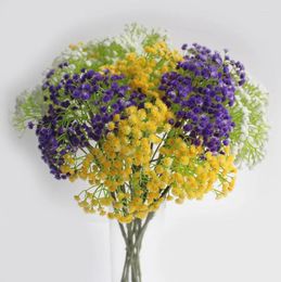 Fleurs décoratives, accessoires de décoration pour la maison, Simulation de gypsophile, fleur en plastique, vente en gros, petite fleur artificielle