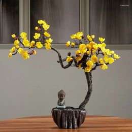 Decoratieve bloemen Home Decor Artificial Simulated Winter Plum Blossom Branches Wintersweet Christmas Wedding Pot Decoration Jaar