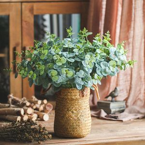 Decoratieve bloemen Home Decor Artificial gesimuleerde groene bladeren Plant Kerstmis Decoratie Decoratie Tabletop Noordse sierplanten