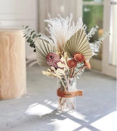Decoratieve bloemen Home Decoratie kunstmatige boeket fleur bruiloft ins style kamer decor benodigdheden flores secas accessoires pampas gras
