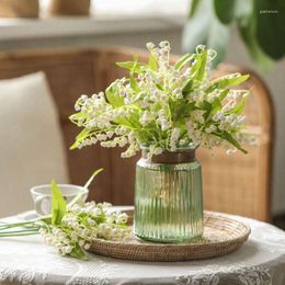 Decoratieve bloemen Home Decorations Simulatie Bell Orchid Tumbleweed Fake Bridal Hand Bouquet