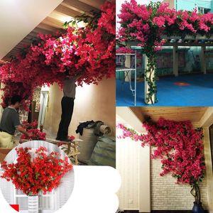 Fleurs décoratives pour la maison, Arrangement floral, bougainvilliers artificiels, filigrane, fausse décoration de mariage, arc de fête à faire soi-même