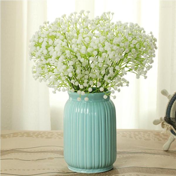 Fleurs décoratives Articles d'ameublement Artificielle Babysbreath Décoration Petit Bonsaï Style Chinois Fleur Mettre En Œuvre Décor Vase