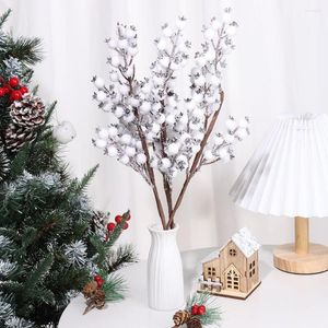 Decoratieve bloemen Home Garden Decoratietakken Fake kunstmatige plant kerstdecor Winter Berry