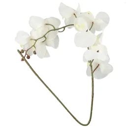 Flores decorativas para casa/casamento/loja/festa flor artificial beleza bravura diy phalaenopsis acessórios de decoração de casamento