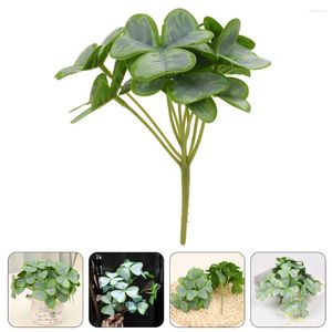 Decoratieve bloemen huis planten binnenshuis live shamrock bush bouquets yingshi decor lay -out groene zijden bloem nepbladeren