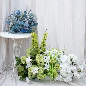 Fleurs décoratives Gyacinthe Rose Hortensia Ground Flower Arrangement de fleurs Mariage Row Row Birthday Party Party Floor Floral Pro