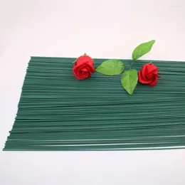Fleurs décoratives Fir de fer 50pcs jolis fleuristes à poteau rose artisanat de longueur de longueur durable pour la fête