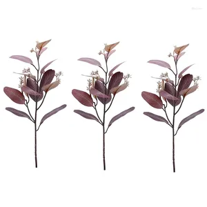 Fleurs décoratives JFBL 6 PACK Couleur mixte Eucalyptus Artificiel Feuilles de verdure décor pour le bouquet de mariage Bouquet Birthday Party Home DIY Couronne de bricolage