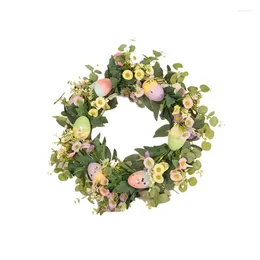 Decoratieve bloemen jfbl paassimulatie ei eucalyptus krans kunstmatige diy blad kind cadeau bruiloft decor verjaardag seleverie