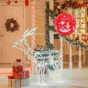 Decoratieve bloemen jumbo kerstballen buiten decoraties oversized blaasopslag