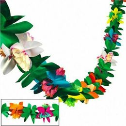 Decoratieve bloemen Jungle Verjaardag Hawaii Stijl Home Decoratie Paper Bloem Tropisch Type Tissue Banner