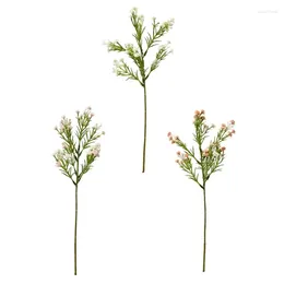 Fleurs décoratives KX4B 10pc Gypsophile artificiel Branche moderne Accent La maison élève les décors intérieurs