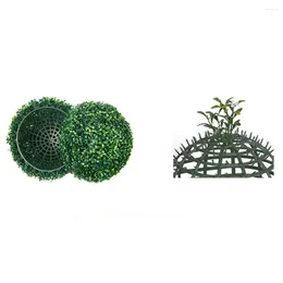 Decoratieve bloemen landschapsarchitectuur grasbal koffieshop kunstbloemballen tuinmand woondecoratie plant vormsnoei hangend