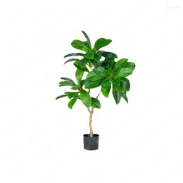 Decoratieve bloemen Grote kunstmatige loquat boomgroene plant bionische nepbomen pot woonkamer landschap decoratie ornamenten