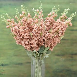 Flores decorativas grandes Delphinium floking de flores artificiales decoración de la boda de la boda