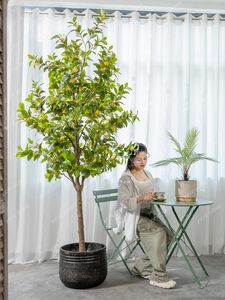 Fleurs décoratives grandes simulation osanthus arbre végétal de plante fausses arbres bonsaï intérieur salon plancher bionic