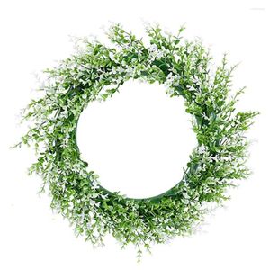 Fleurs décoratives Dernier modèle Garland Wreath 2024 40 cm Décoration artificielle Eucalyptus Simulate Spring Product Name Brand