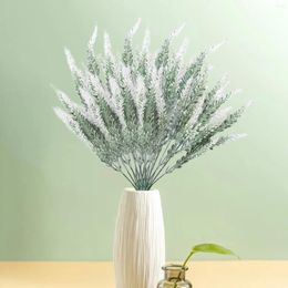 Fleurs décoratives Bouquet de fleurs artificielles lavande améliorent l'atmosphère et embellit la décoration de la salle d'espace