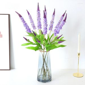 Decoratieve bloemen Lavendel Imitatiebloem Enkele lange staaf Woondecoratie Kunstzijde Plant Bruiloftsfeest