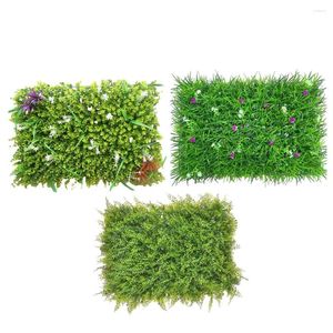 Tapis de pelouse à fleurs décoratives, fausses plantes vertes, décoration artificielle de fond, balcon de jardin extérieur