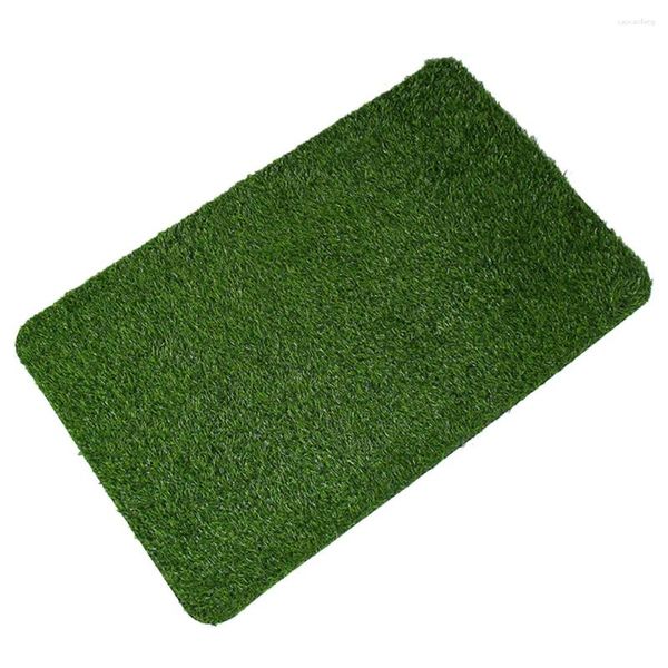 Alfombras de césped decorativas para puerta delantera, alfombra de césped Artificial para exteriores, para entrada de suelo de pie verde