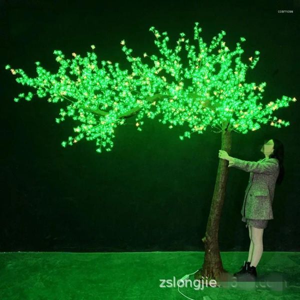 Flores decorativas LED Luz navideña Cerezo de cerezo Árbol de 2.3m Altura 110VAC/220VAC Rain Usage Outfoor Drop