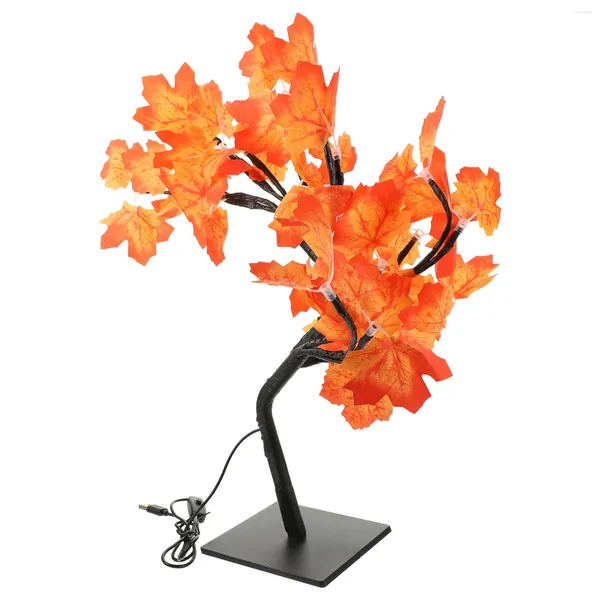 Fleurs décoratives LED Maple Tree Light Centres pour tables arbres artificiels lampe allumée la lampe en PVC à l'intérieur