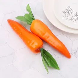 Fleurs décoratives Simulation de carottes artificielles à vie faux légumes po accessoires pour la maison décorations de cuisine