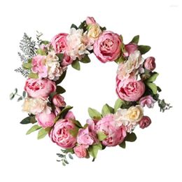 Decoratieve bloemen Levense Levense grote zijdebloem Creatieve pografie Props Hangende ornament gesimuleerde pioenslinger bruiloftskrans Xmas