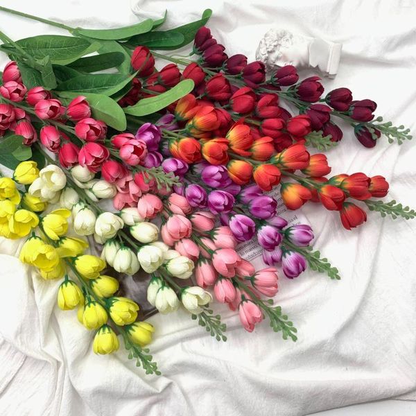 Fleurs décoratives muguet bouquet artificiel fausse fleur de haute qualité pour l'artisanat mariage décoration de la maison accessoires