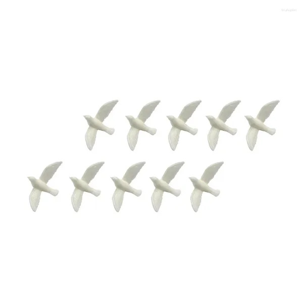 Fleurs décoratives petit Pigeon blanc modèle artificiel Mini ornement simulé Simulation oiseau décor accessoires de bureau