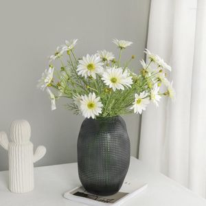 Fleurs décoratives longue sensation été chrysanthème petite simulation fraîche décor marguerite bouquet salon table basse décoration artificielle