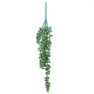 Fleurs décoratives Lover larmes String of Pearls Garden Home Decor Decor Branche de mariage Plante suspendue Arrangement floral Office Artificiel