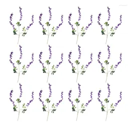 Fleurs décoratives LUDA 12 pièces guirlande de vignes de fleurs de glycine 3.75 pieds cordes artificielles fausse soie suspendue