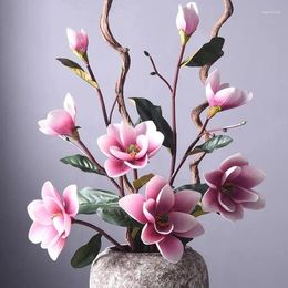 Decoratieve bloemen Magnolia Bloemsimulatie Eva schuim grote Europese high-end nep eenvoudige mode kunstmatige kunstmatige